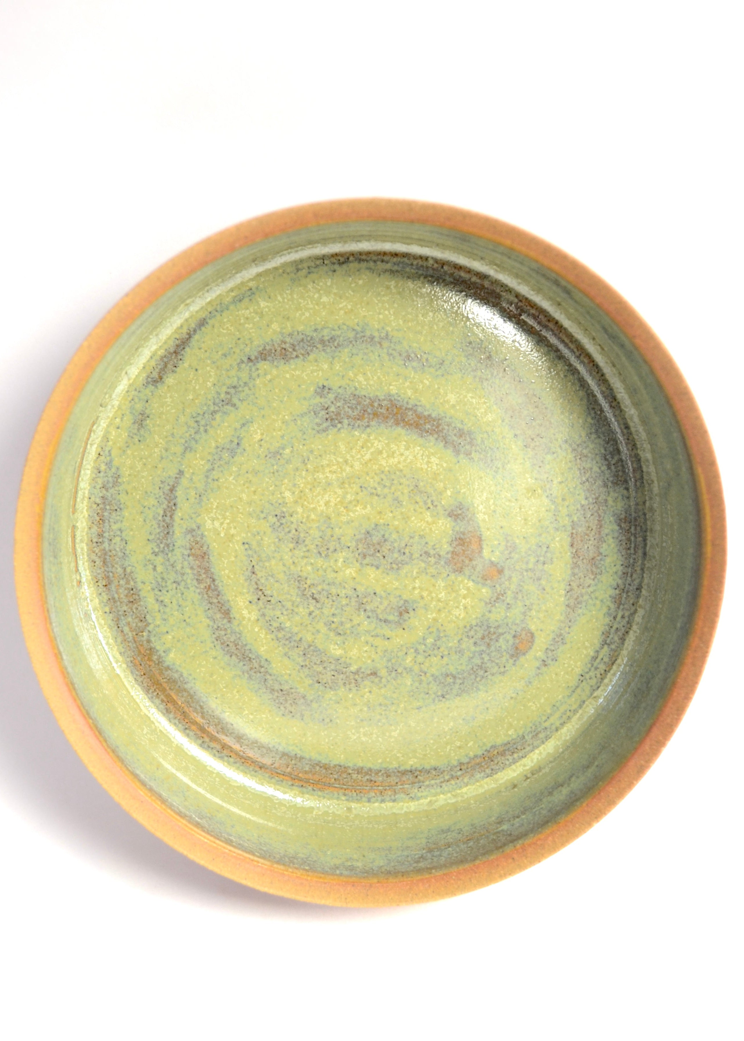 Peridot Medium handmade brown stoneware ceramic bowl, another view