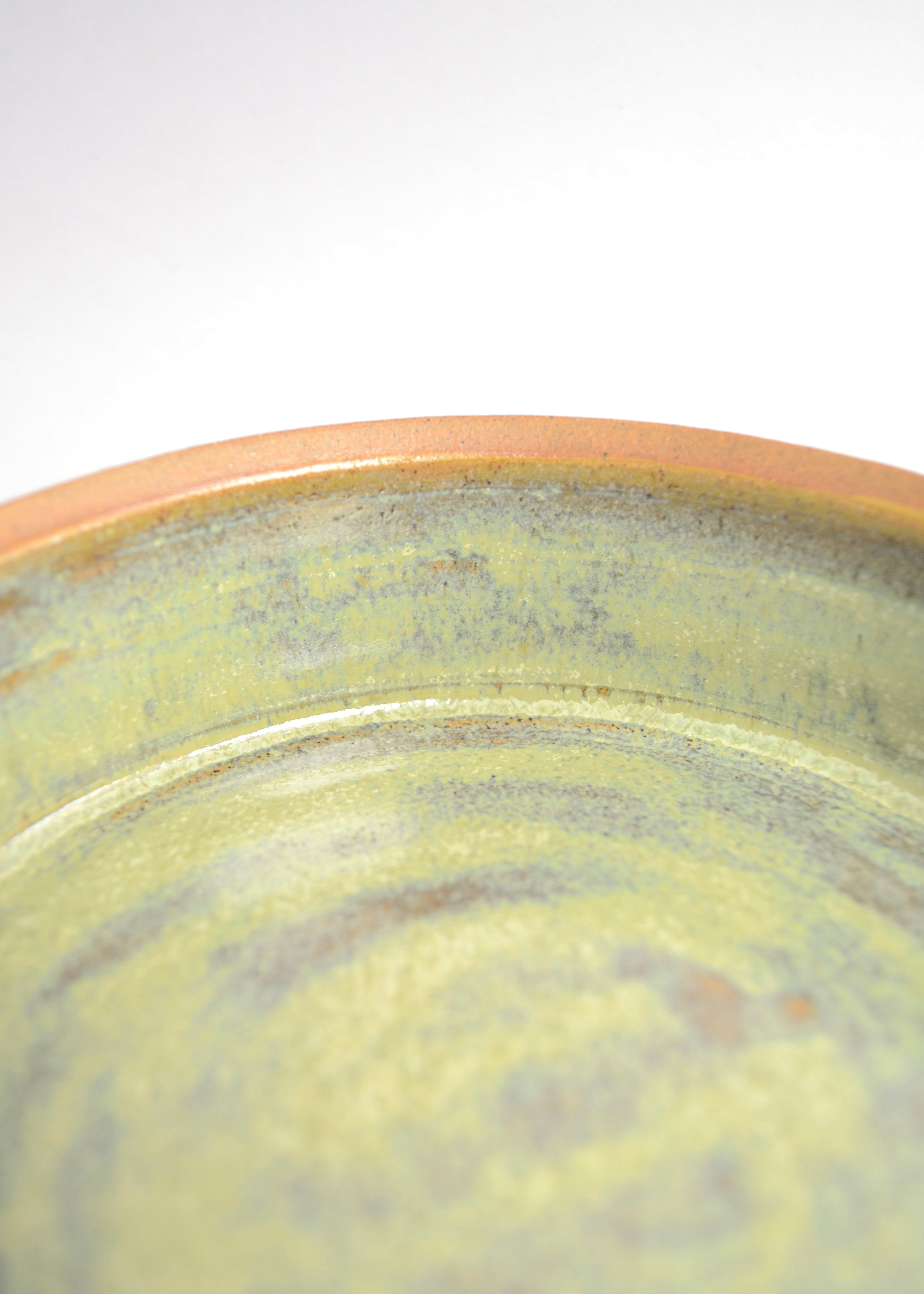 Peridot Medium handmade brown stoneware ceramic bowl, another view