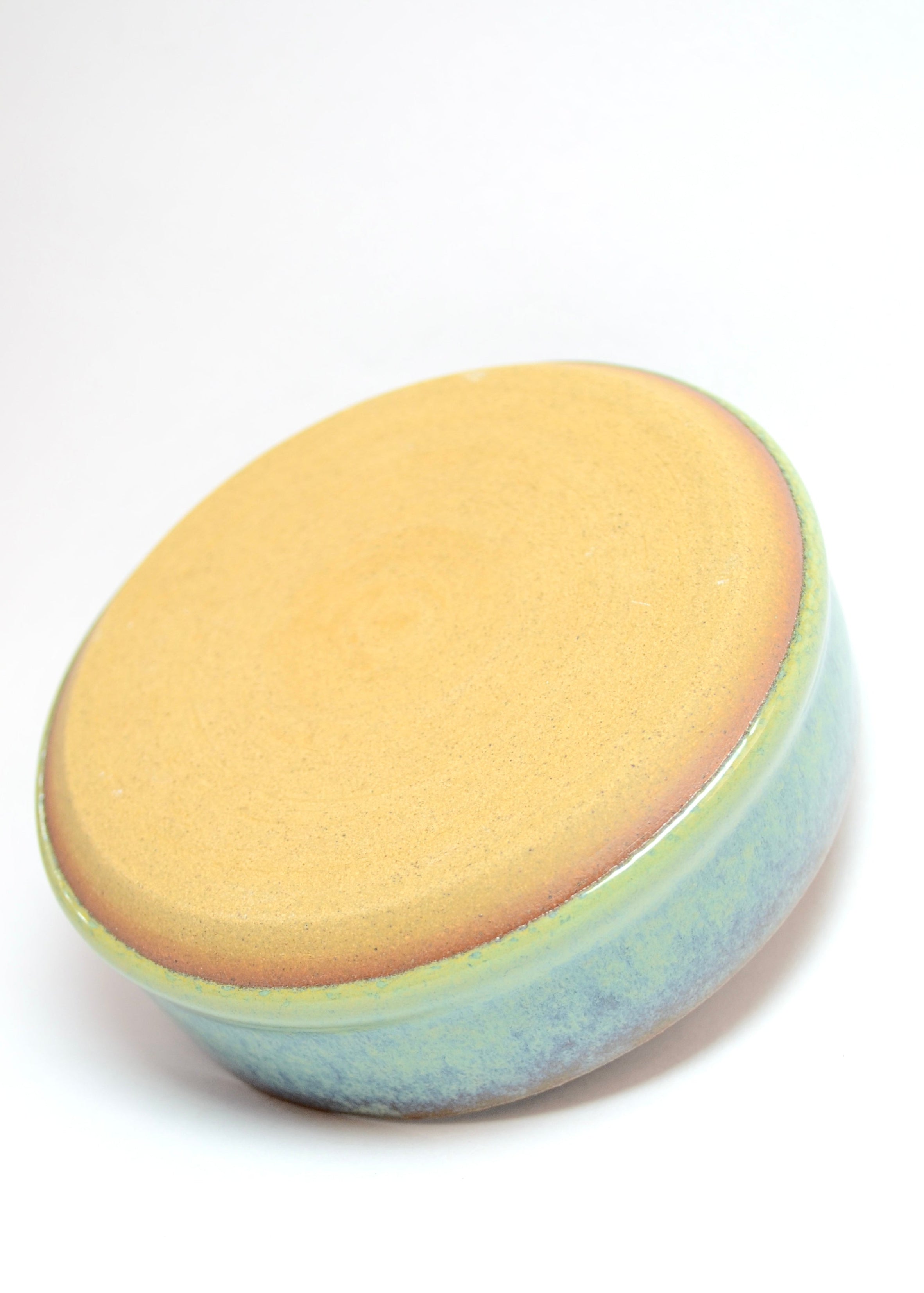 Nila handmade brown stoneware ceramic small bowl, another view