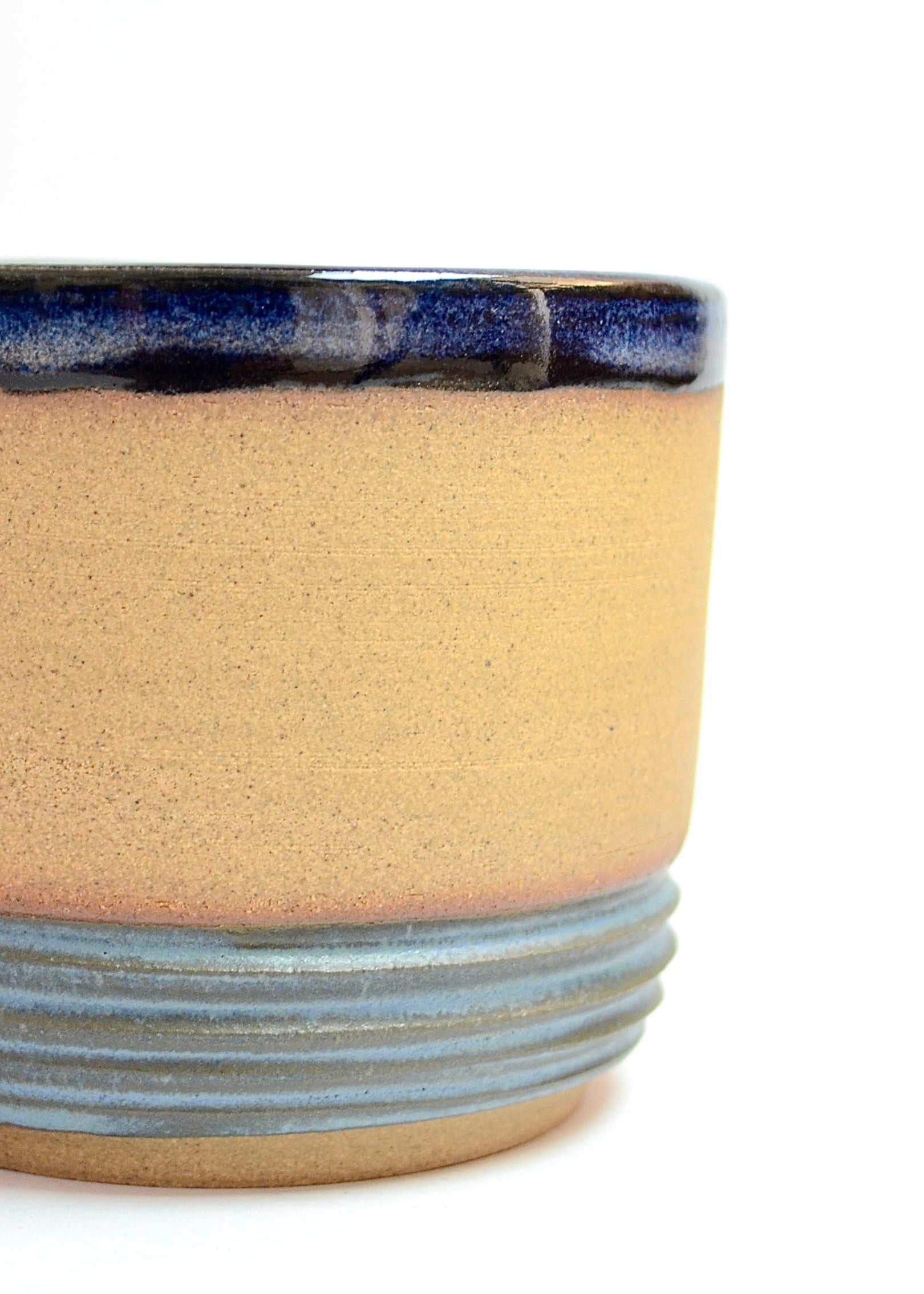 Neelam handmade brown stoneware ceramic mug, another view