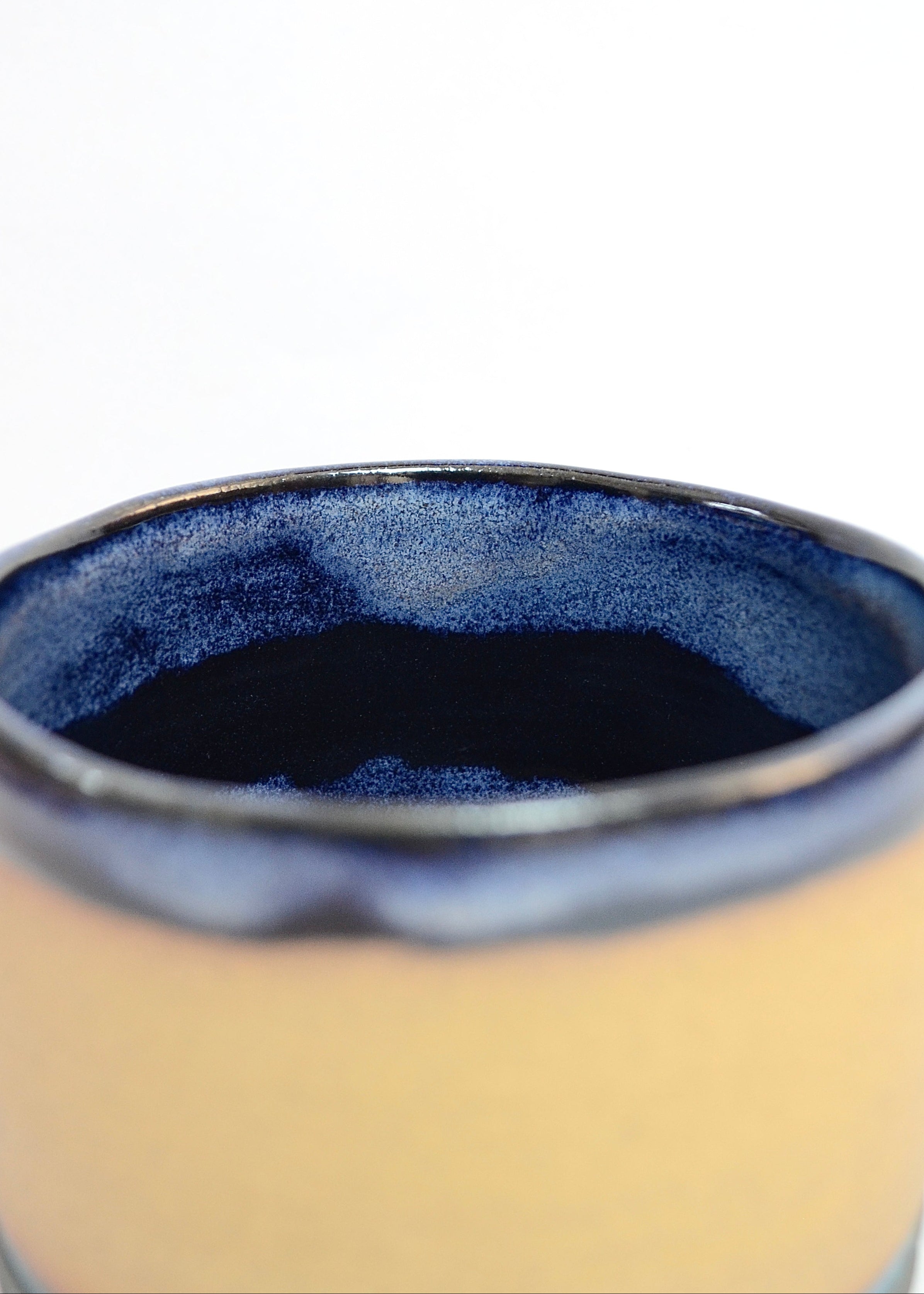 Neelam handmade brown stoneware ceramic mug, another view