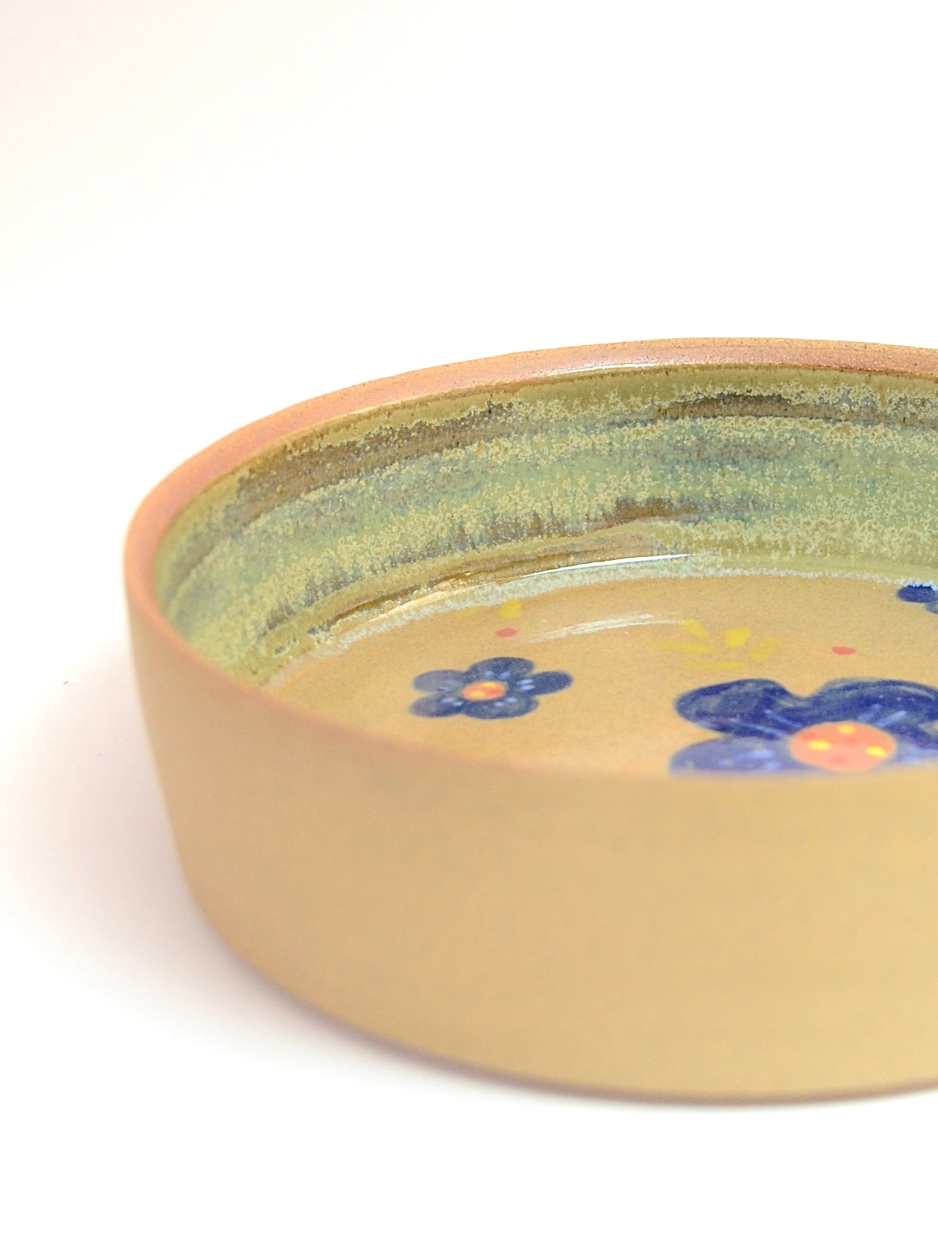 Nila Medium handmade brown stoneware ceramic bowl, another view