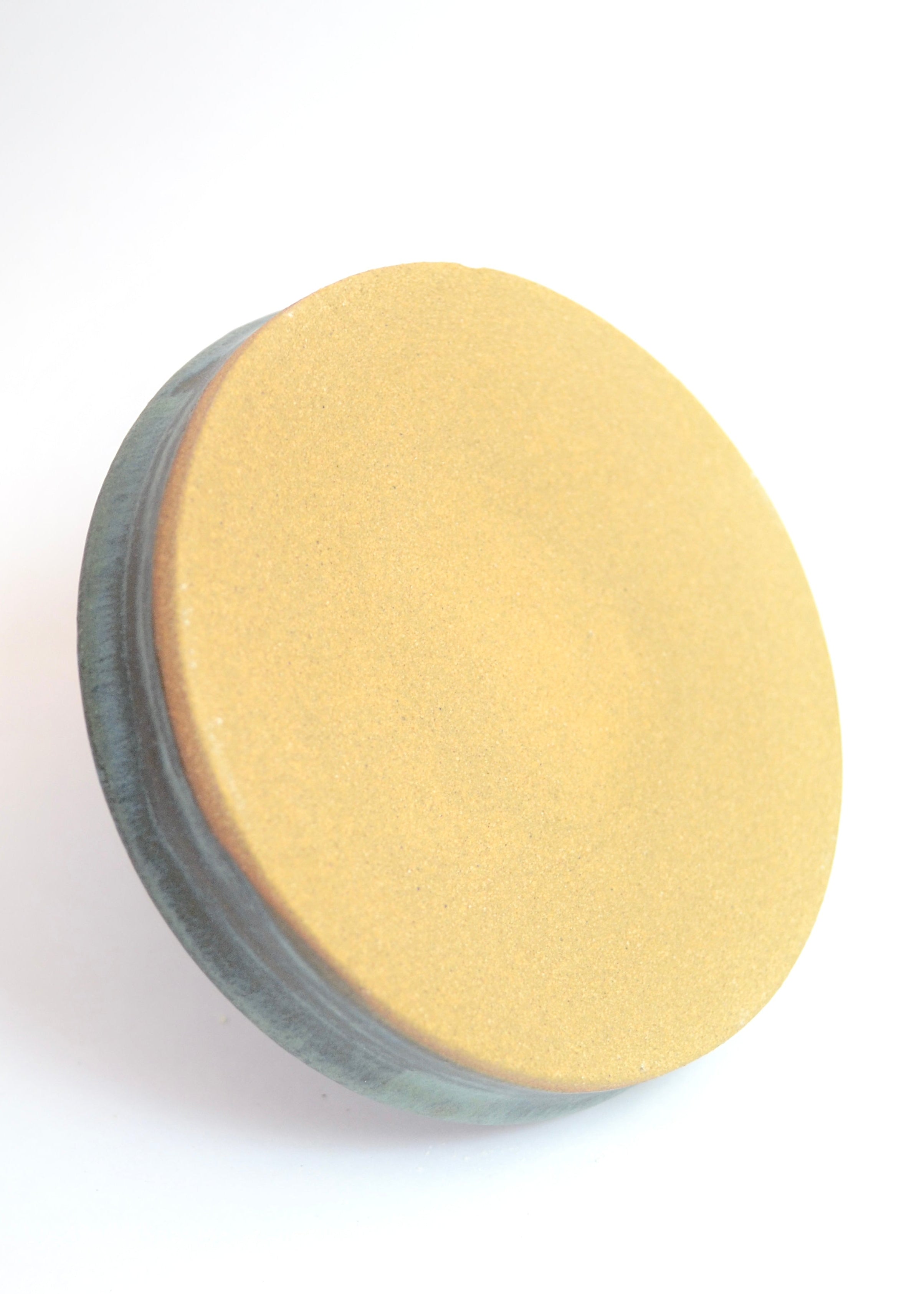 Neelam handmade brown stoneware ceramic jewellery tray, another view